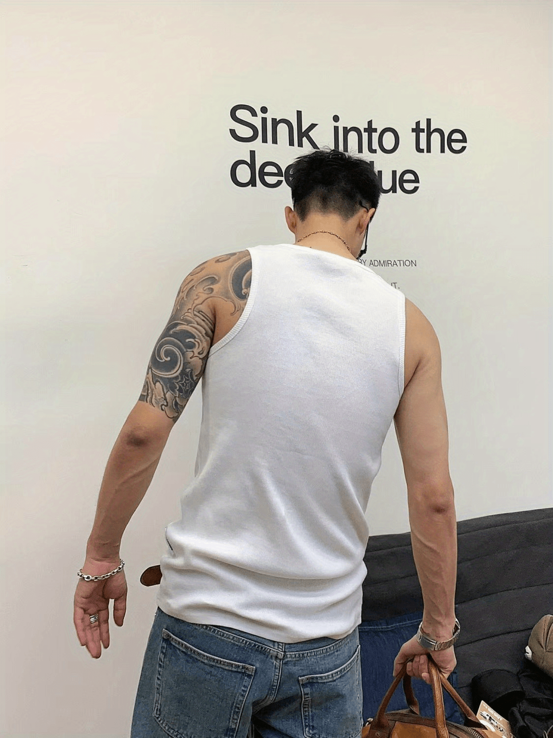 cotton blend mens solid tank top casual comfy vest for summer mens sleeveless shirts clothing top gym training workout details 5