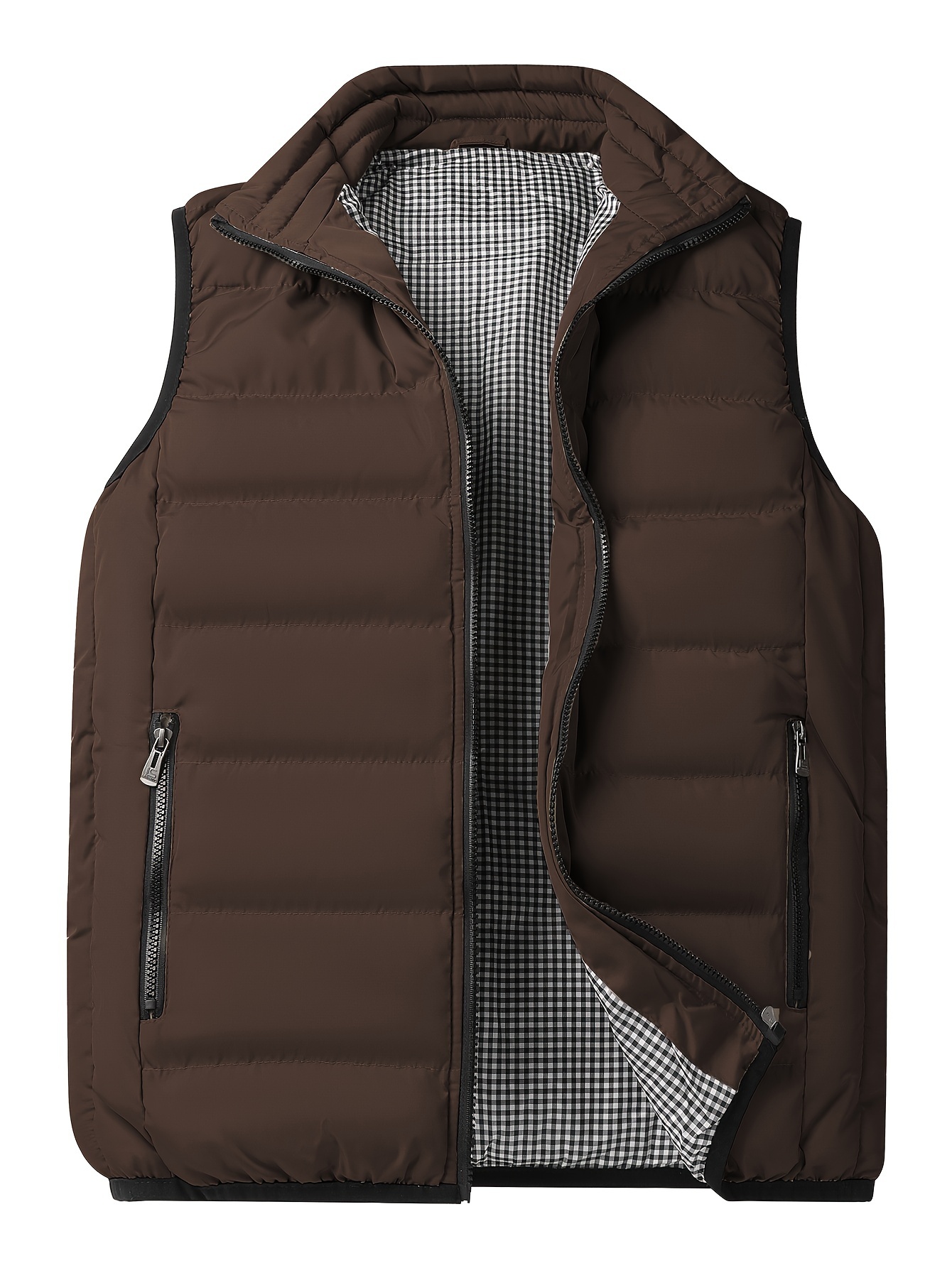 winter thick vest for men casual black warm padded sleeveless jacket best sellers details 0