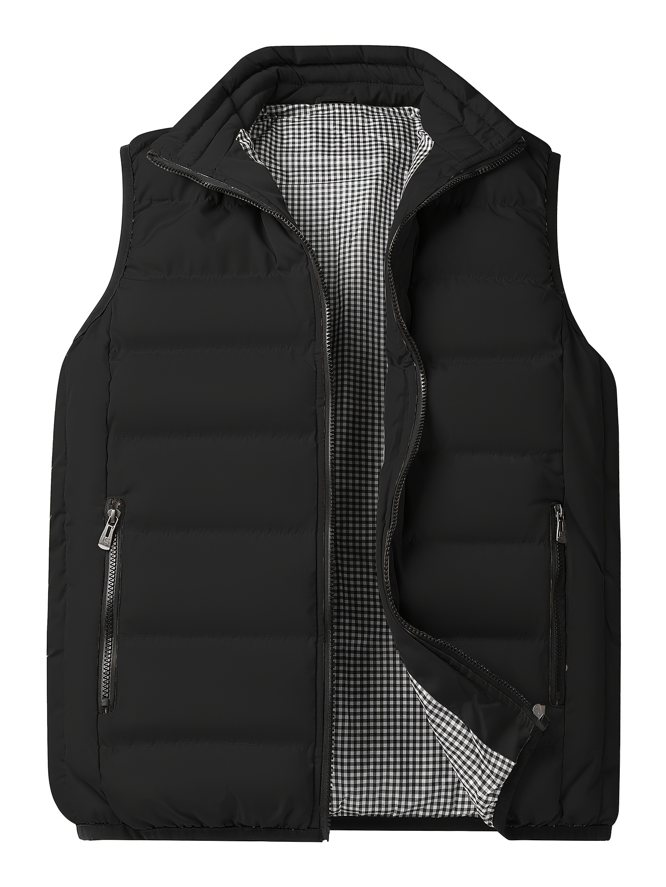 winter thick vest for men casual black warm padded sleeveless jacket best sellers details 36