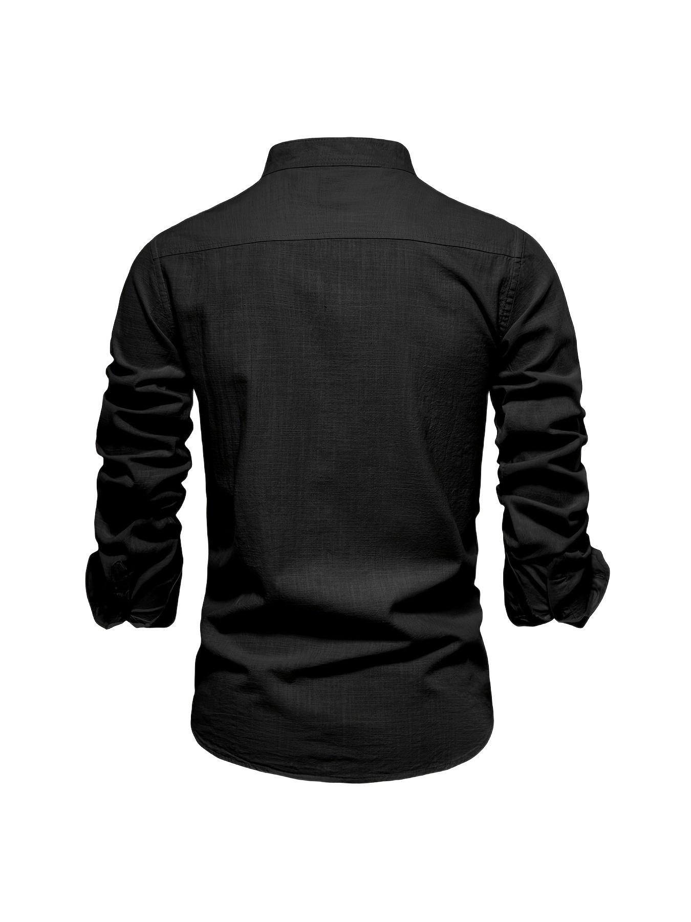 mens cotton long sleeve shirts mens clothes details 27